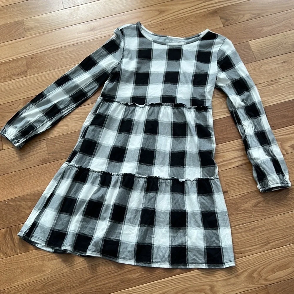 Old Navy Plaid GIRLS Jersey Knit Dress size XL 14-16
